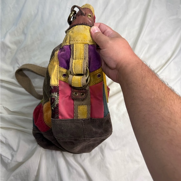 Lucky Brand Brown Leather Logo Patch Purse - Picture 6 of 9